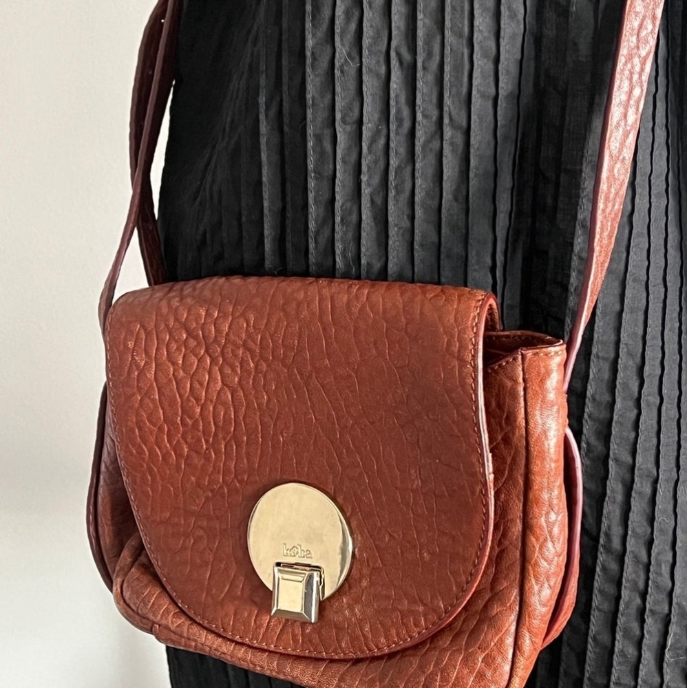 Kooba Claude  leather  crossbody  taupe  snake embass.